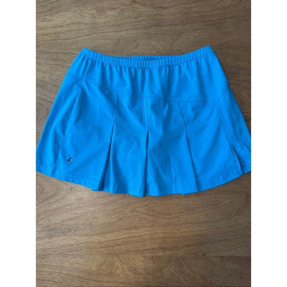 Bolle Women's Pleated Front High Performance Athletic Skort Blue Medium